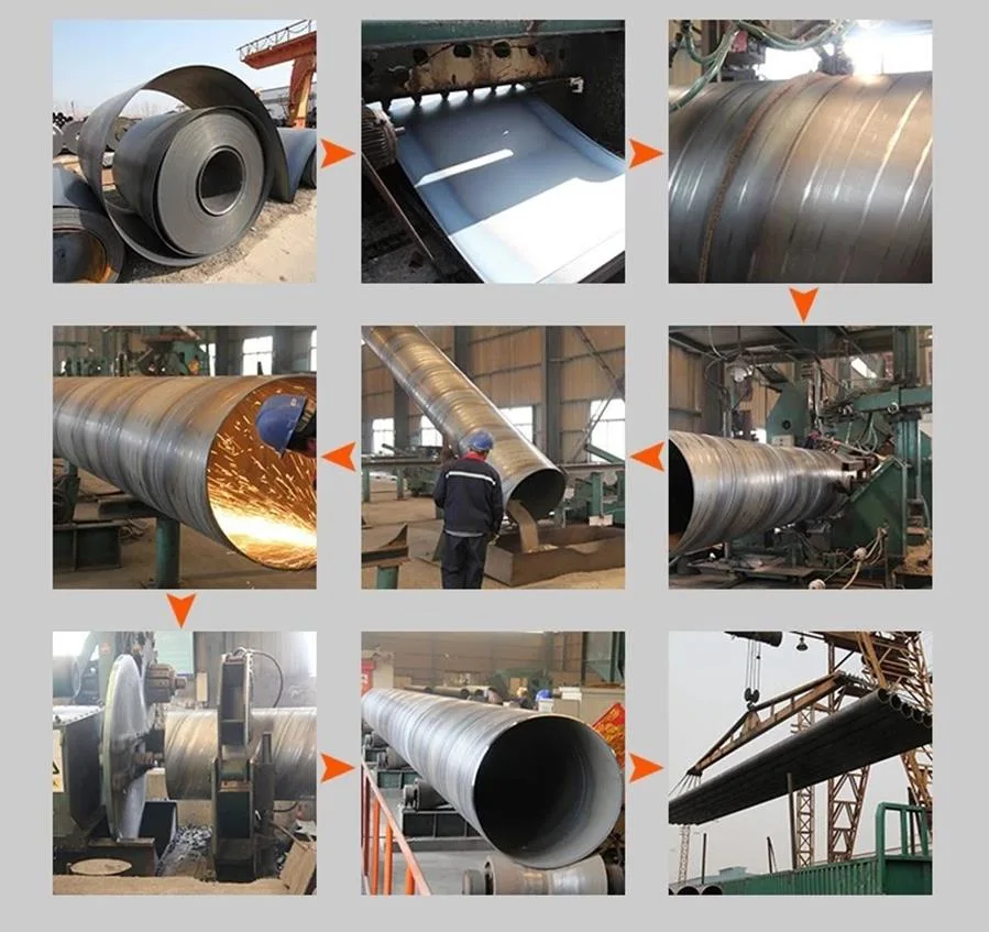 Hot/Cold Rolling Spiral Welded Steel Pipe for Chemical Industry Factory Pickling